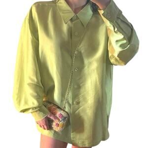 Tribeca 100% Silk Oversized Blouse XL